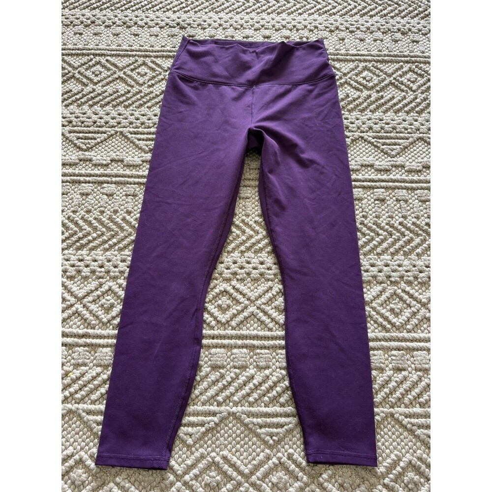 Fabletics Powerhold Purple Lavender Leggings Criss-Cross Detail Size M/L Stretch